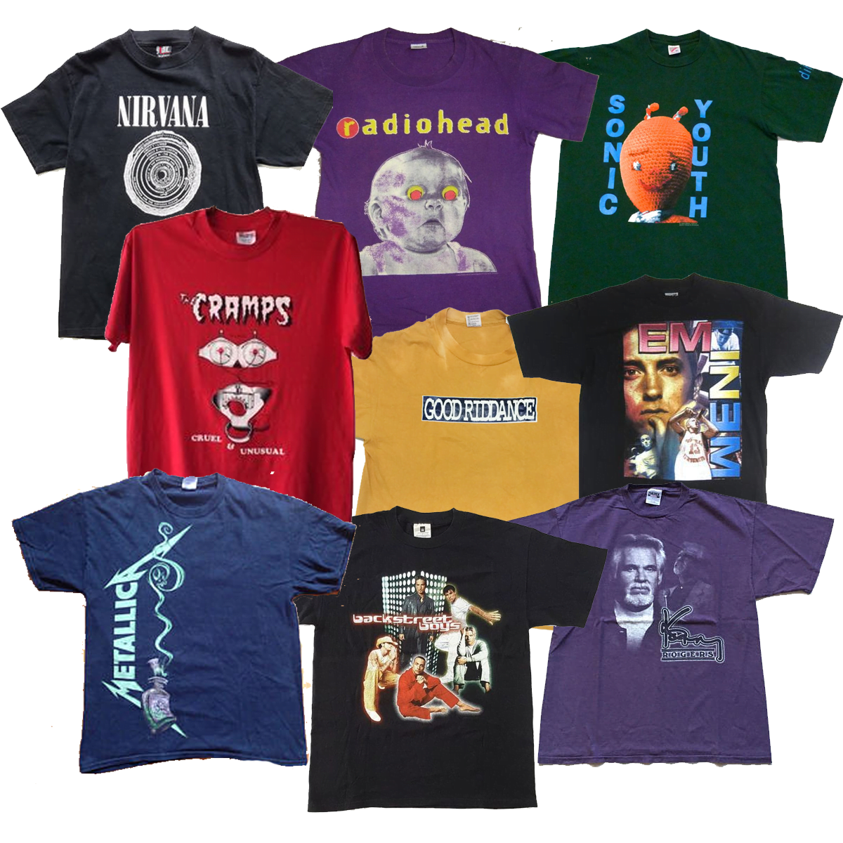 90's Branded T-shirts - Dust Factory Vintage
