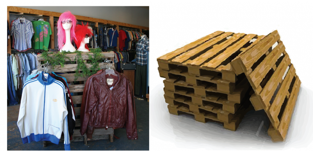How to Build a Clothing Display Rack Using Reclaimed Pallets