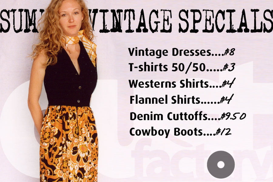 Vintage Clothing Wholesale Summer Sale on Dresses, T-shirts, Boots & More